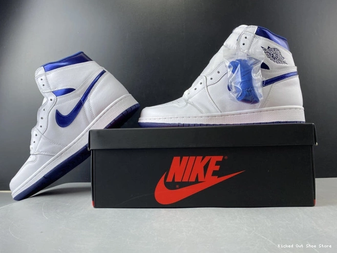 Kicked Out Shoe Store (2016) Retro Navy Metallic Jordan 1 Air 555088-106 0714